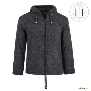 Wolljacke Modell Jomax Anthrazit Vorderseite